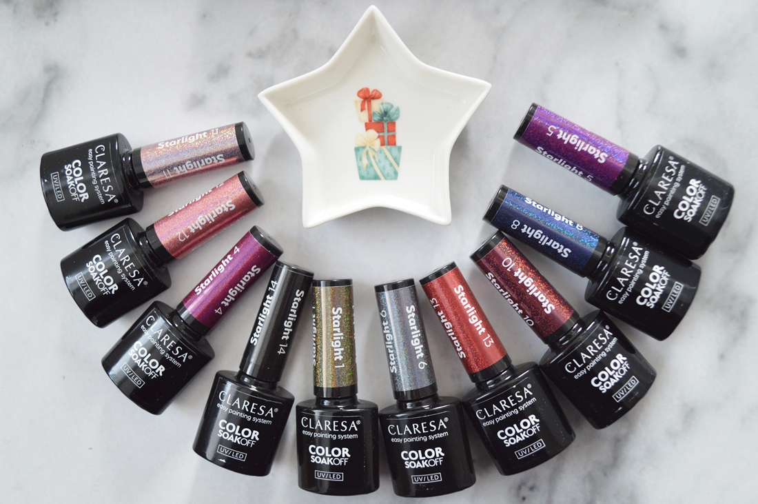 Starlight kolekcja lakierów Claresa puderek.com.pl